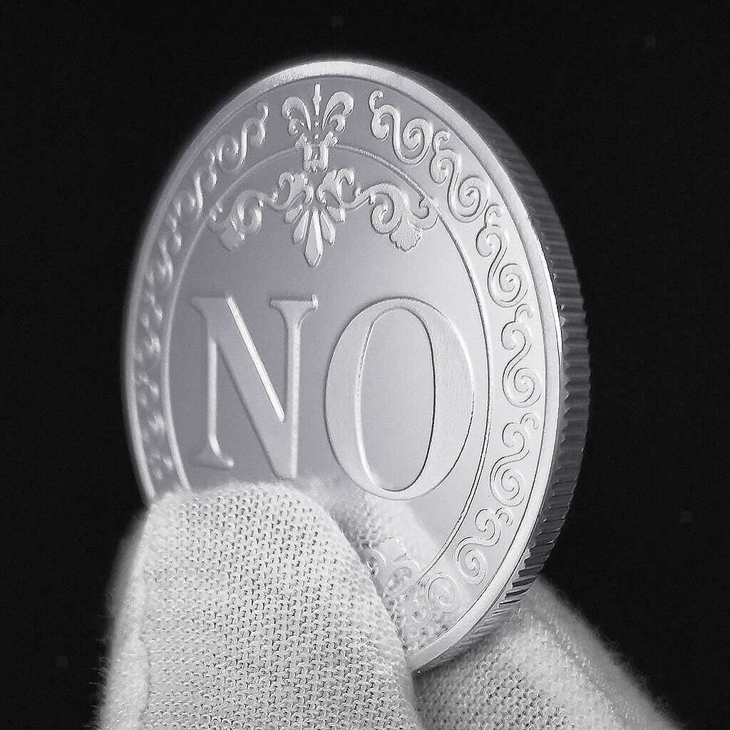 Commemorative Coin YES NO Letters Ornaments Collection Arts Gifts Souvenirs
