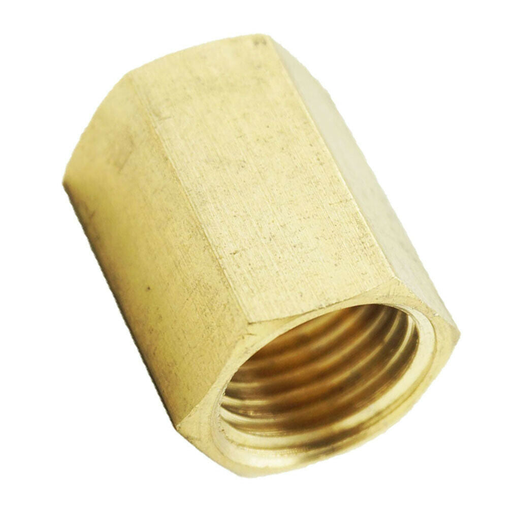 1/2 Inch Brass Barbed Double End Female Threaded Coupler Connector Adapter