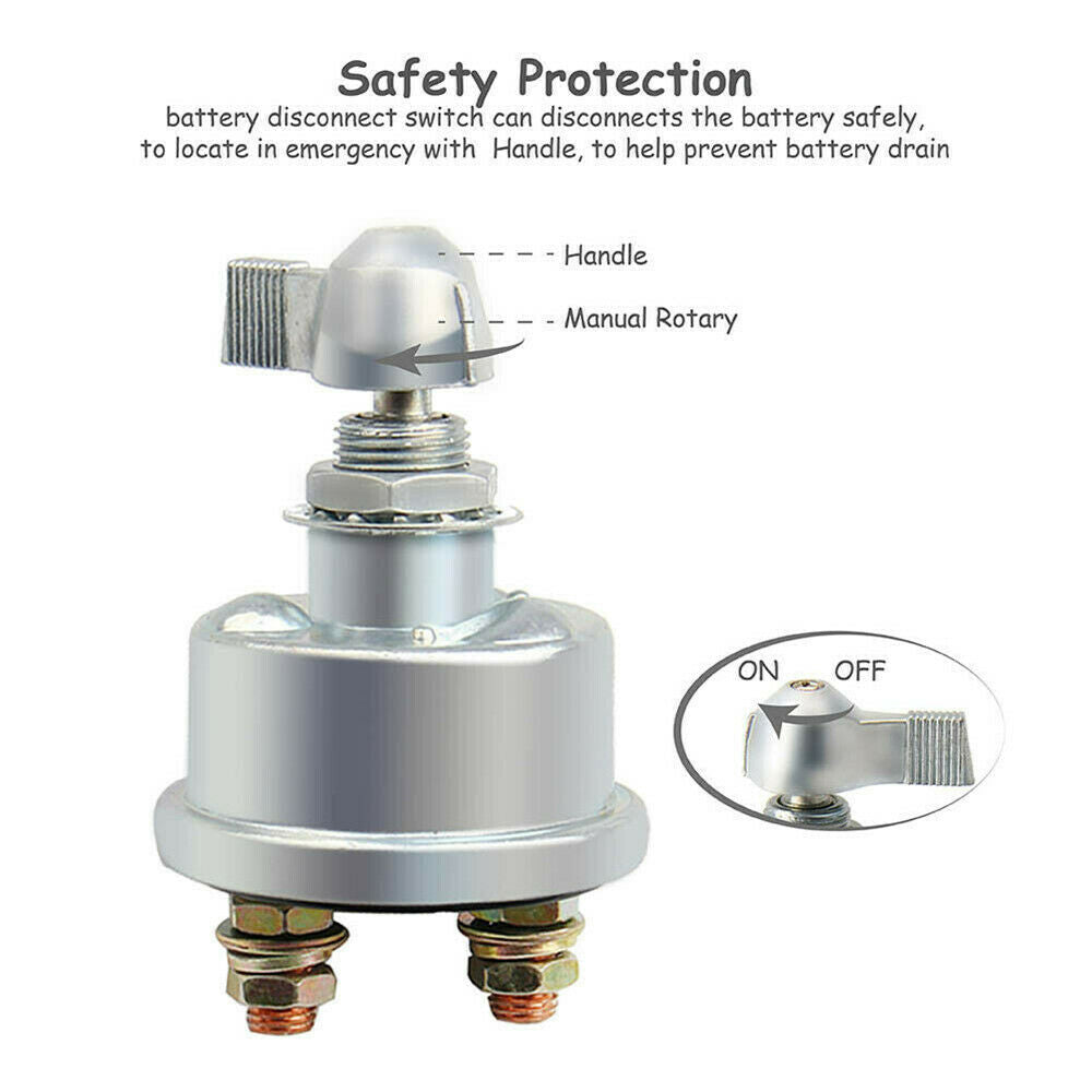 For Car Vehicle RV and Boat 2 post 12V Master Battery Disconnect Switch Battery