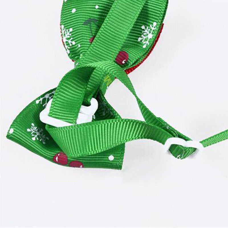 Polyester Pet Puppy Dog Bow Tie Necktie Bowknot Adjustable Collars With Be.l8