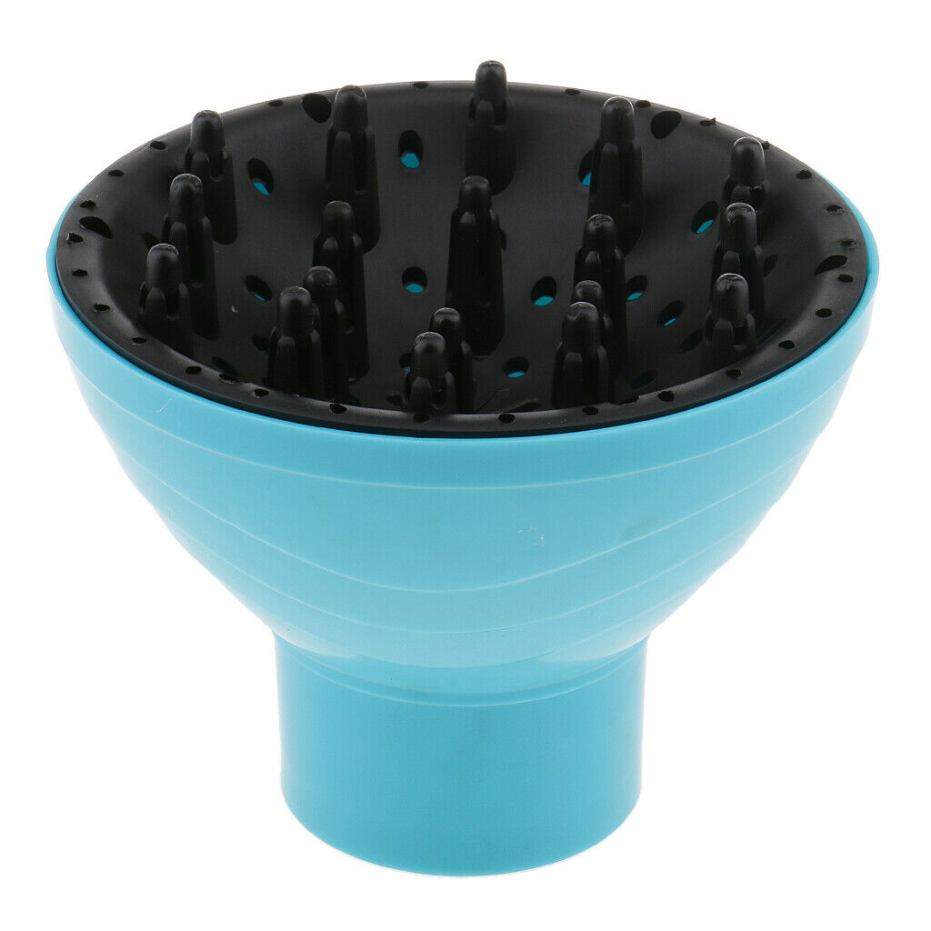 Set 2pcs Blue Black Universal Hair Dryer Diffuser Blower Cover Nozzles Tool