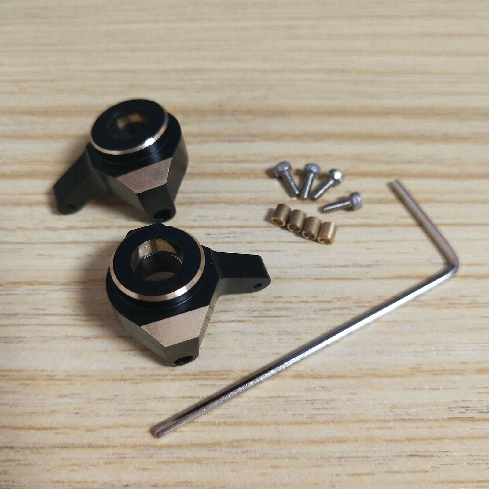 1:24 Brass Diff Cover with Steering Knuckle for Axial SCX24 90081RC Car