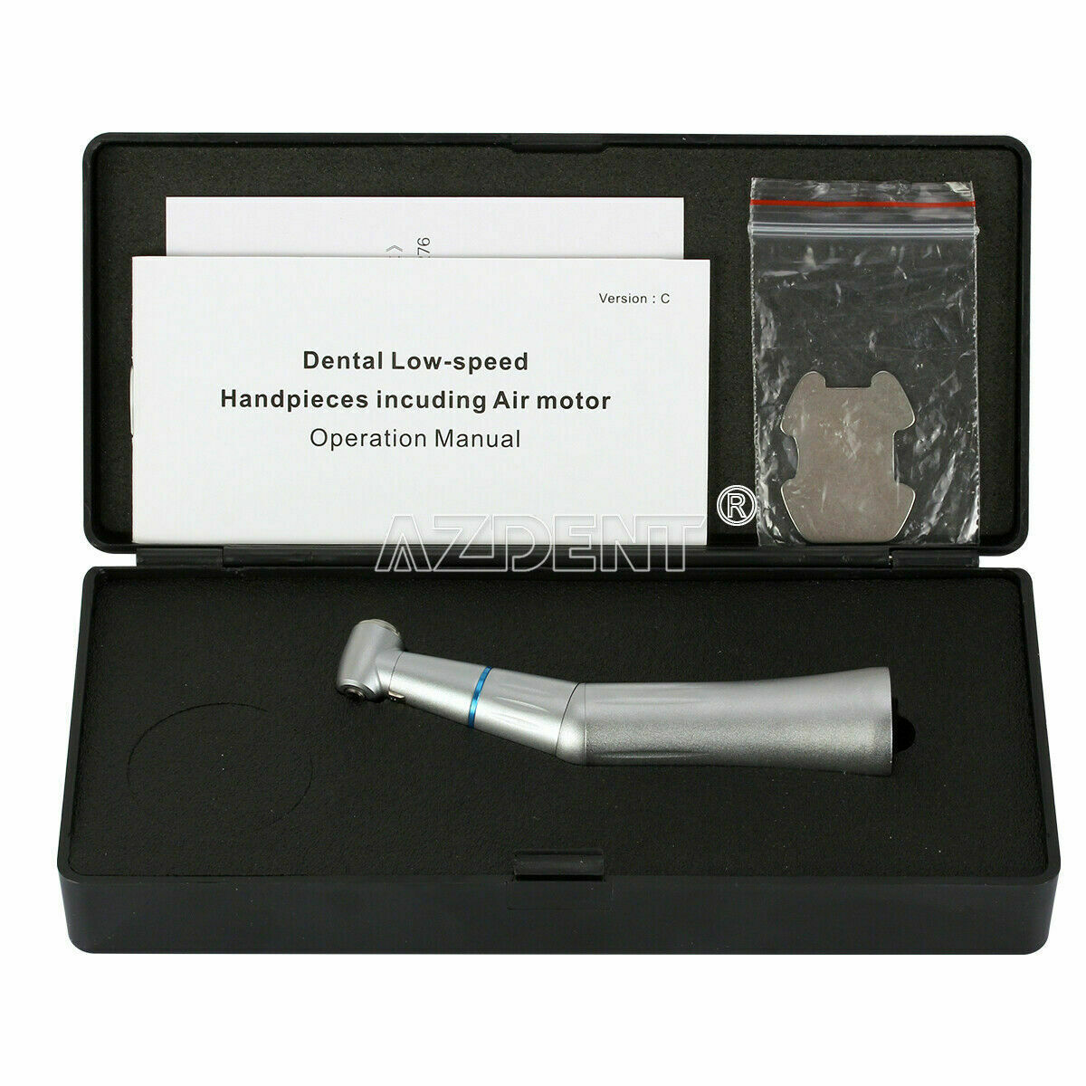 Dental 1:1 Contra Angle Low Speed Handpiece Inner Water Internal Spray AZDENT