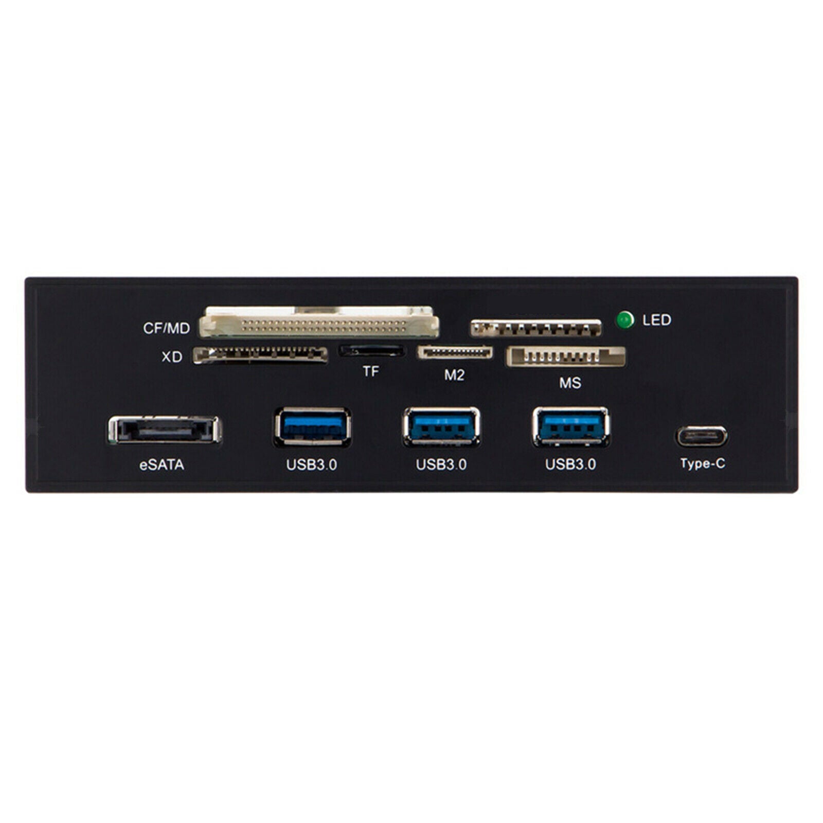 5.25'' Internal Card Reader Dashboard PC Front Panel with 3 USB 3.0 Ports