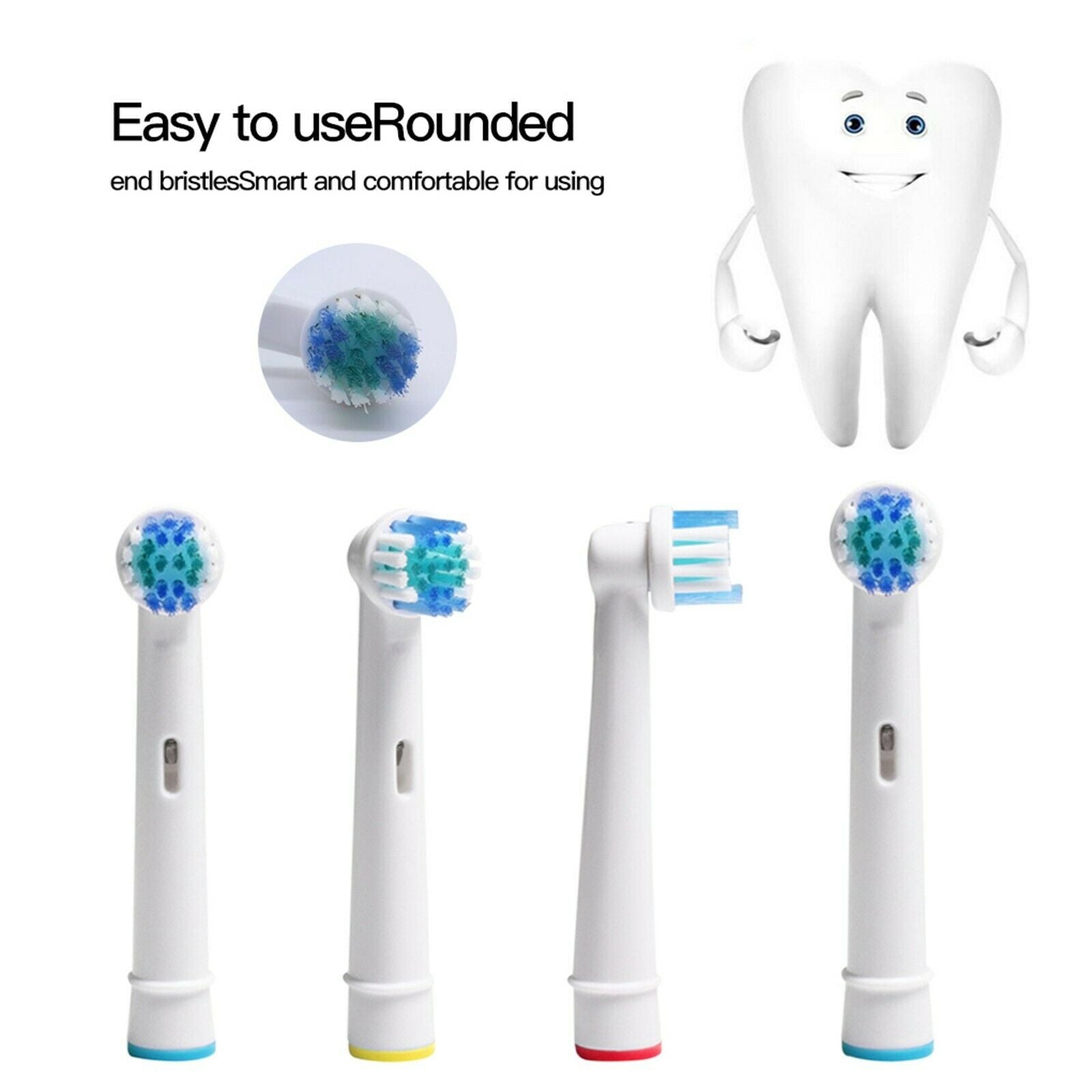 Cross Action Replacement Toothbrush Heads Pack of 4
