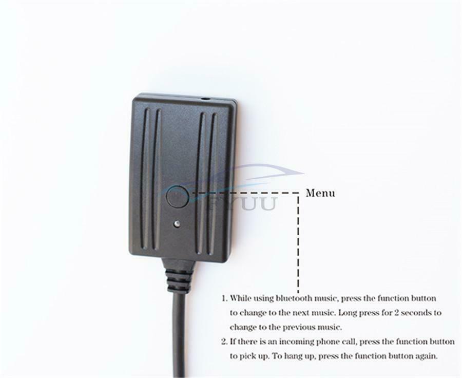 For Peugeot Citroen C2 C3 / VDO / RD4 Car Bluetooth 5.0 Auxiliary Cable Adapter