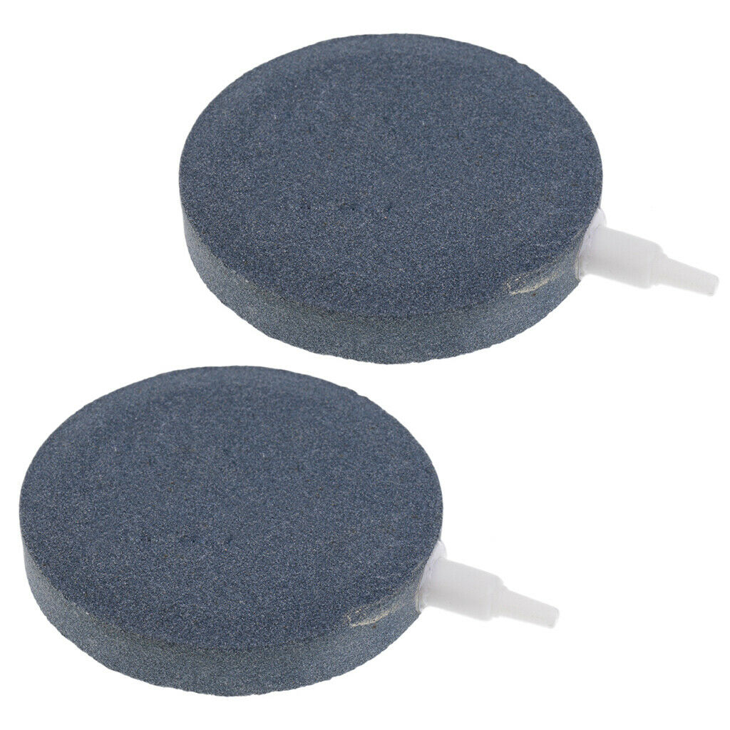 2 Pieces Aquarium Bubble Air Stone Ceramic Airstone Oxygen Pump Accessories 10cm