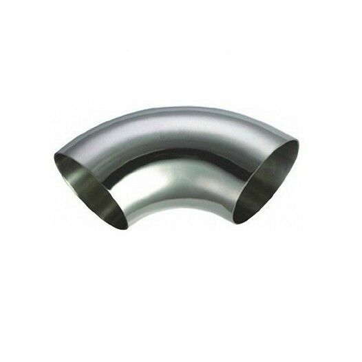 304Stainless Steel 90 Degree OD51mm×1.5mm Sanitary Weld Elbow Tail Pipe Fitting