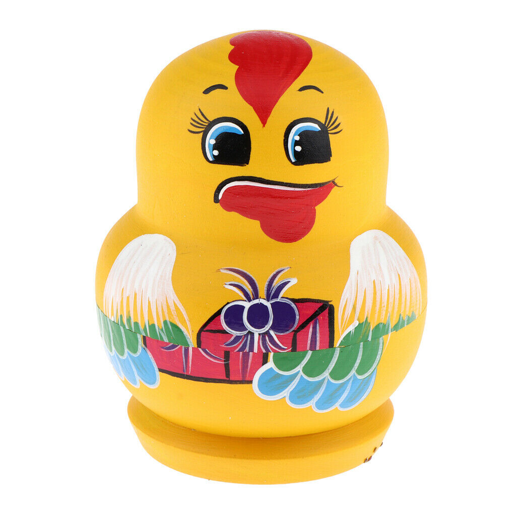 8 Piece   Cartoon Chick w/ Wing Toys Handpainted Party Decoration