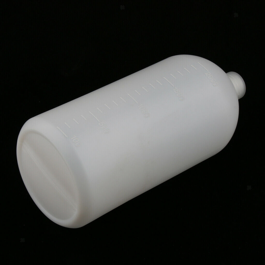2Pcs 2000ml Plastic Lab Reagent Bottle Narrow Mouth Sample Sealling Bottle