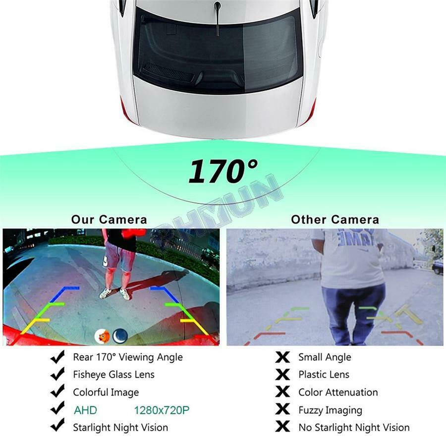 170 Degree AHD Car SUV Front / Reverse Backup Camera w/ Starlight Night Vision