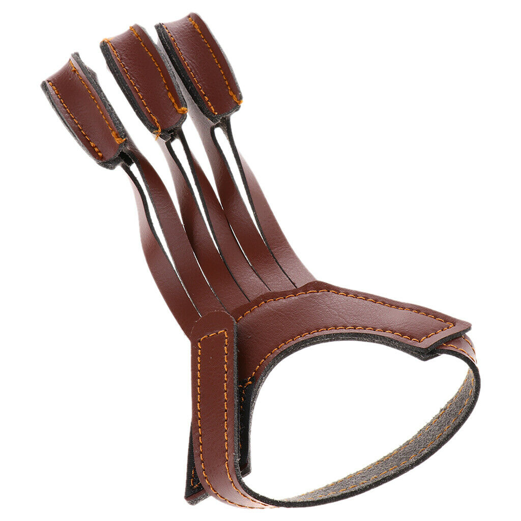 Soft Three Finger Recurve Bow Archery Glove Arm Guard Protective Gear