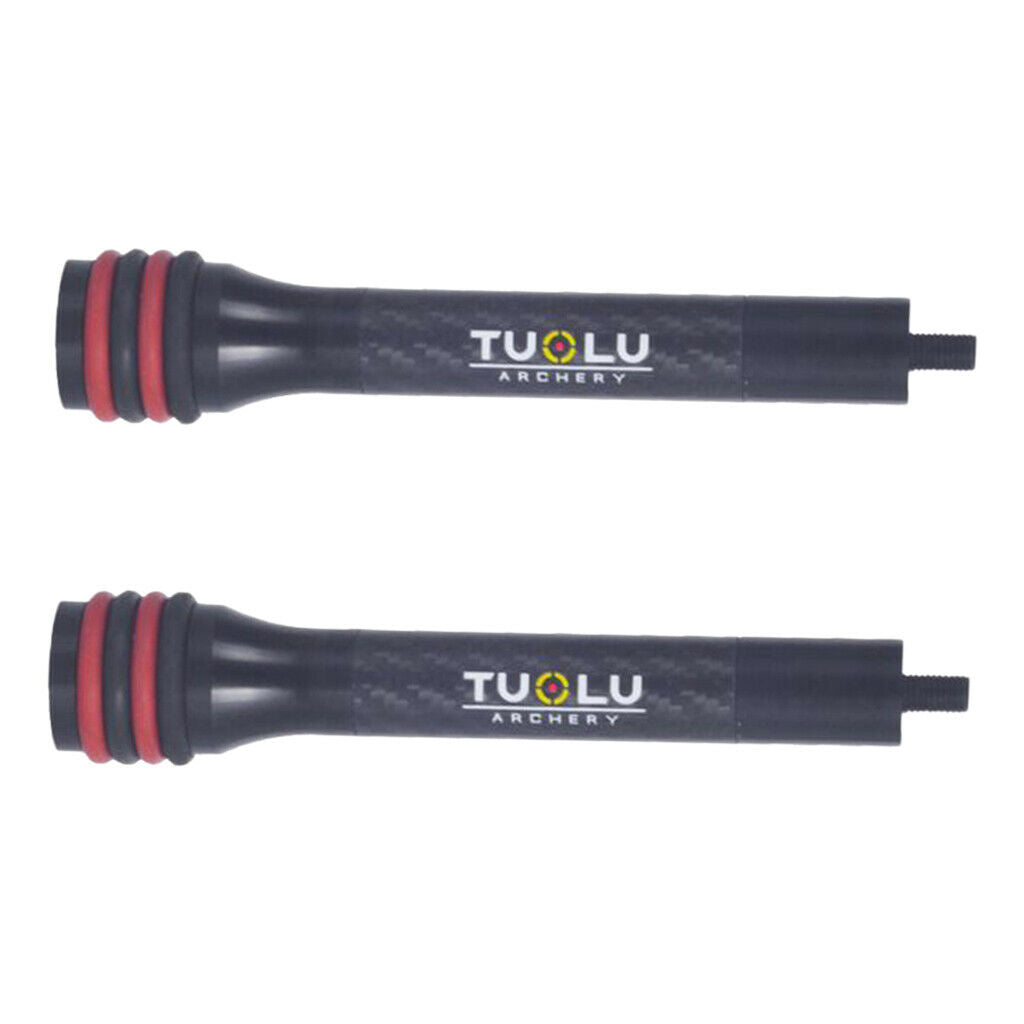 2 Pcs 6" Archery Stabilizer Balance Rod Recurve Bow Compound Bow Shock Absorber