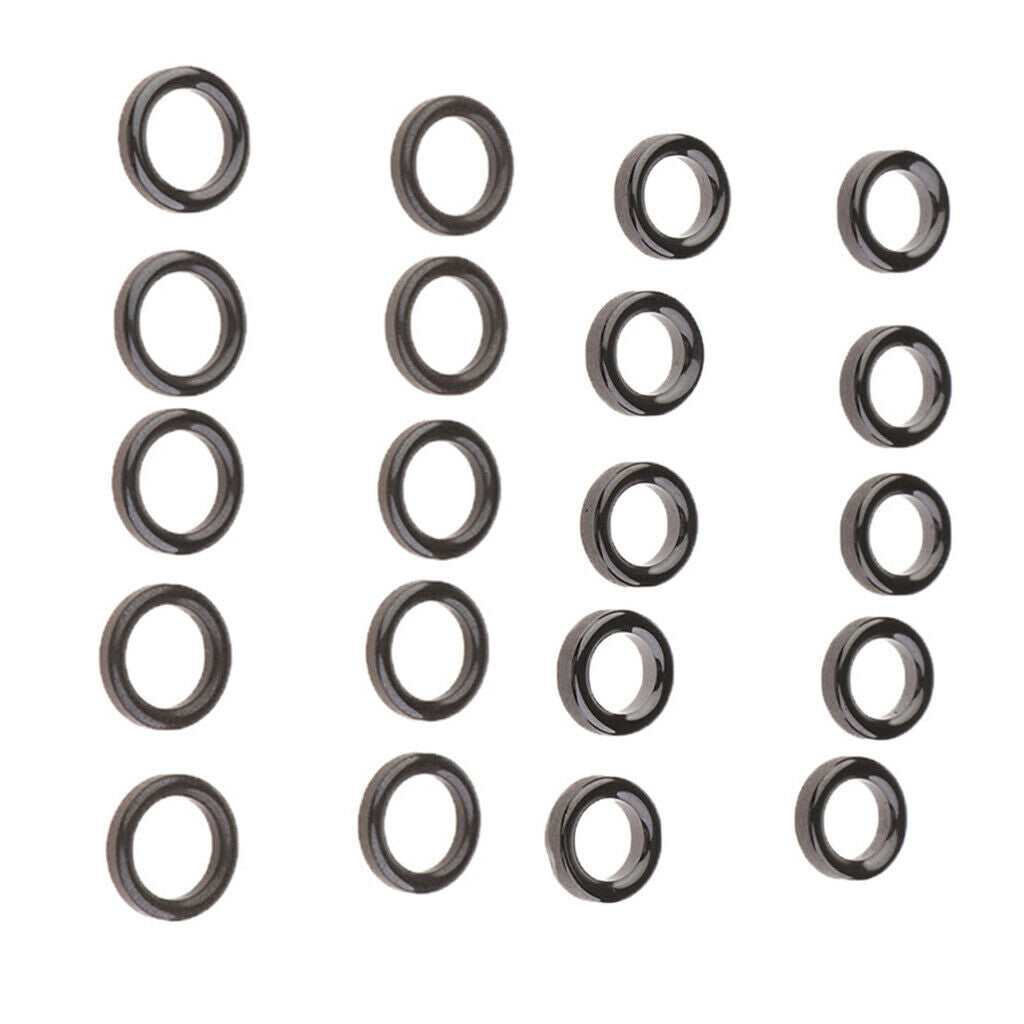 20Pcs Guide Eye Ring Insert Rings DIY    Pole Tip Bulding Parts Set