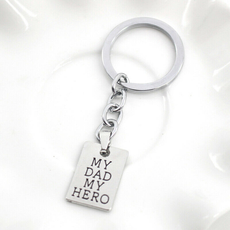 Dad Father Gifts Keychain my dad my hero Keychain Father Day Birthday Gift