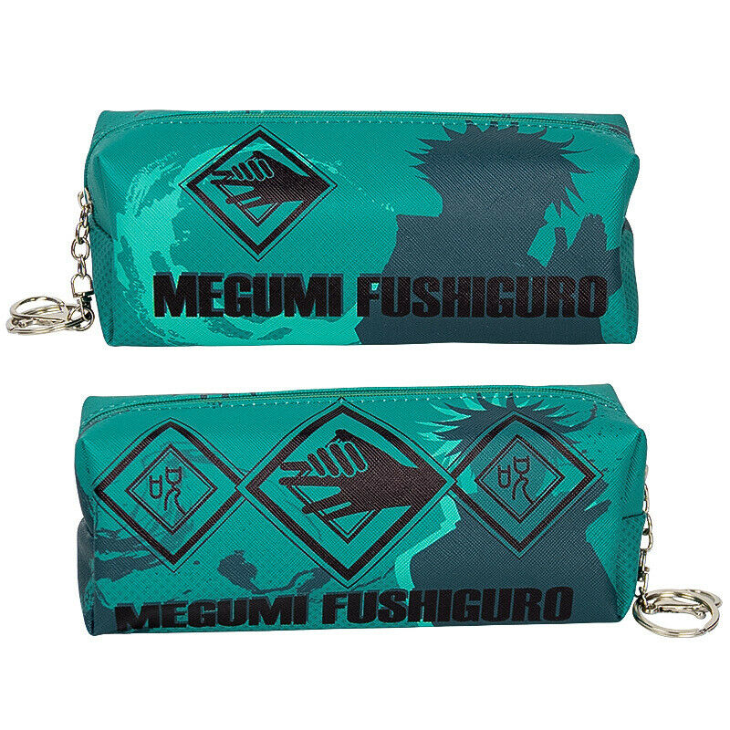 Jujutsu Kaisen Fushiguro Megumi PU Leather Pencil Pen Case Bag Birthday Gift