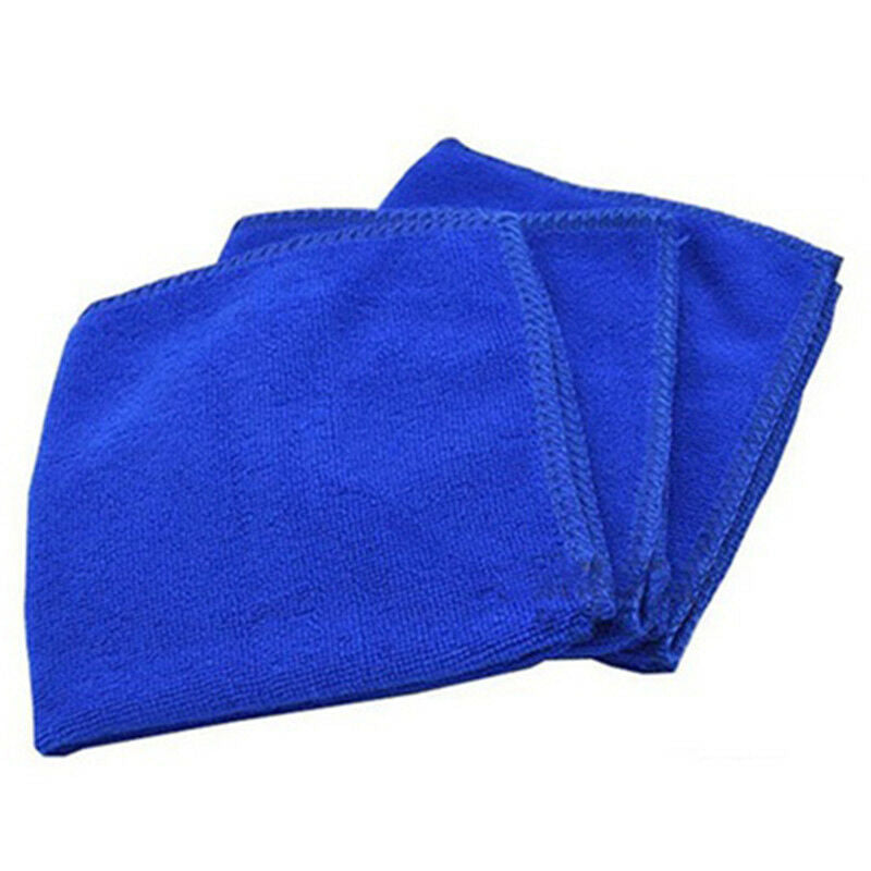 5Pcs BlueSoft Auto Car Micro Wash Cloth Cleaning Towels Hair Drying Duste.l8