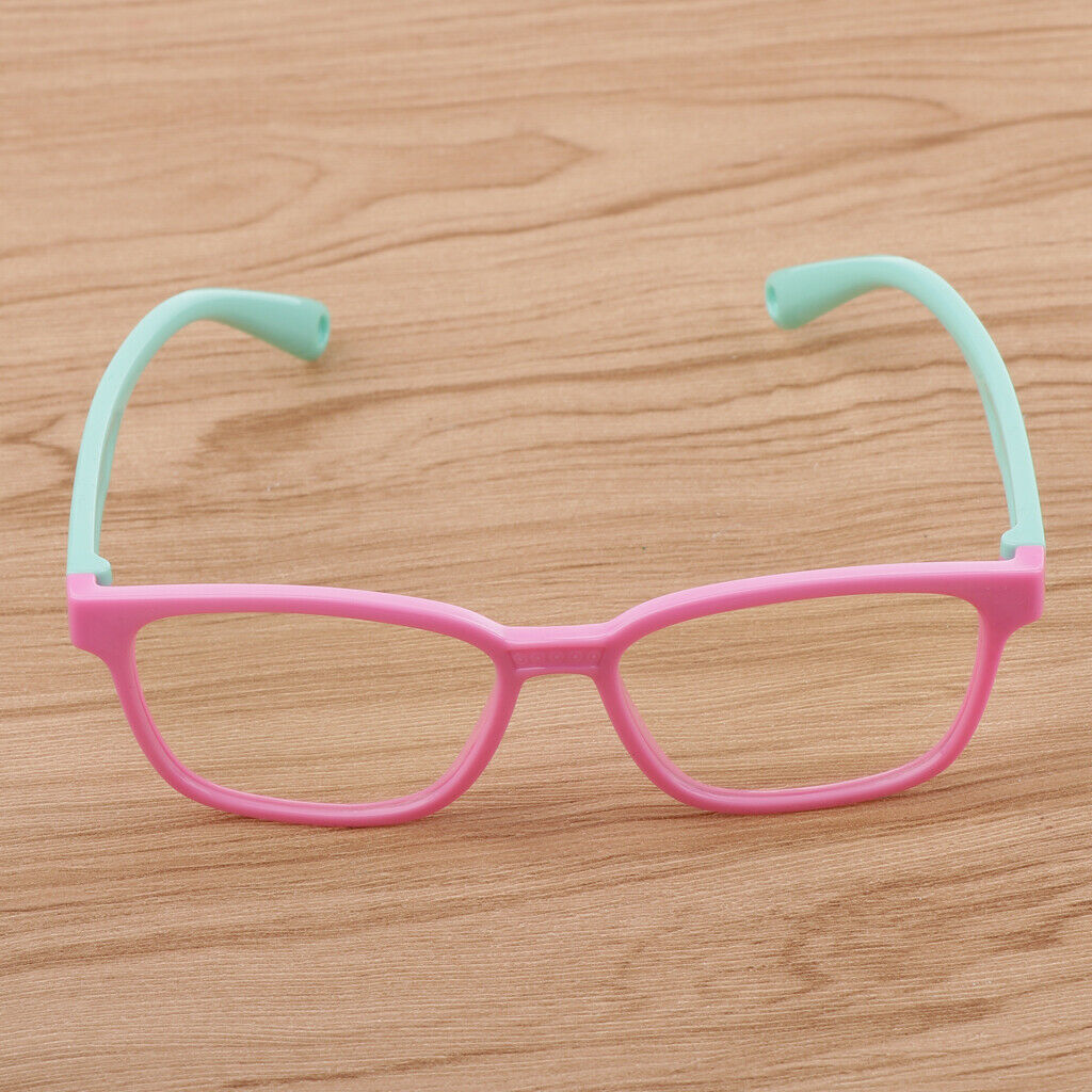 2pcs Kids's Stylish Anti Blue Light Eyeglass Soft Silicone Frame Eyewear