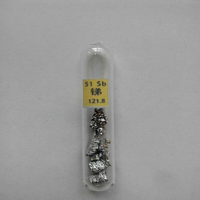 high purity Antimony Sb Metal kernel with glass packing Sb≥99.9%  3-5g