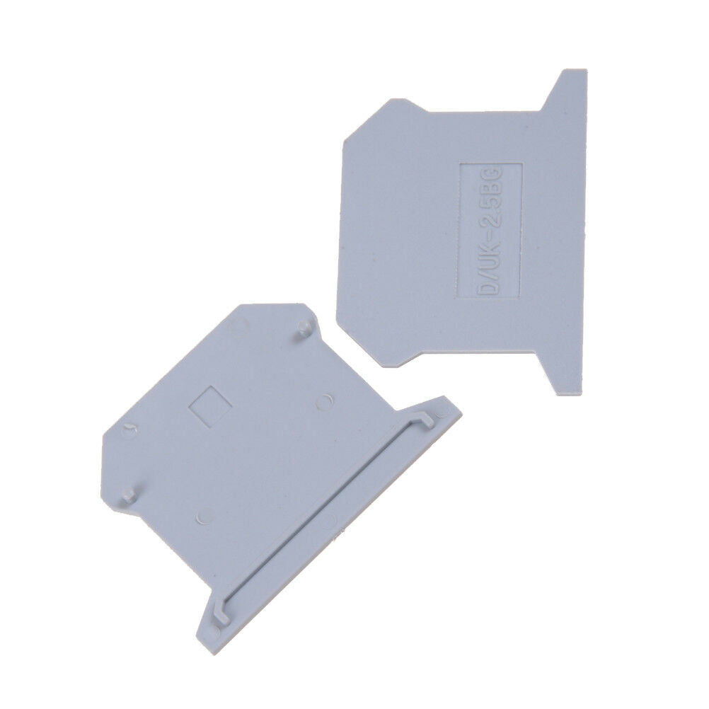 10PCS D-FO2.5 END PLATE Din Rail Uneiversal screw type Terminal Block TH