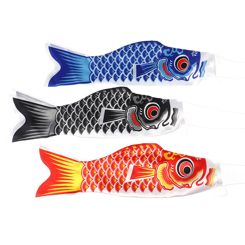 1Pc Colorful Japanese Style Carp Streamer Windsock Streamer Fish Flag Home De TH