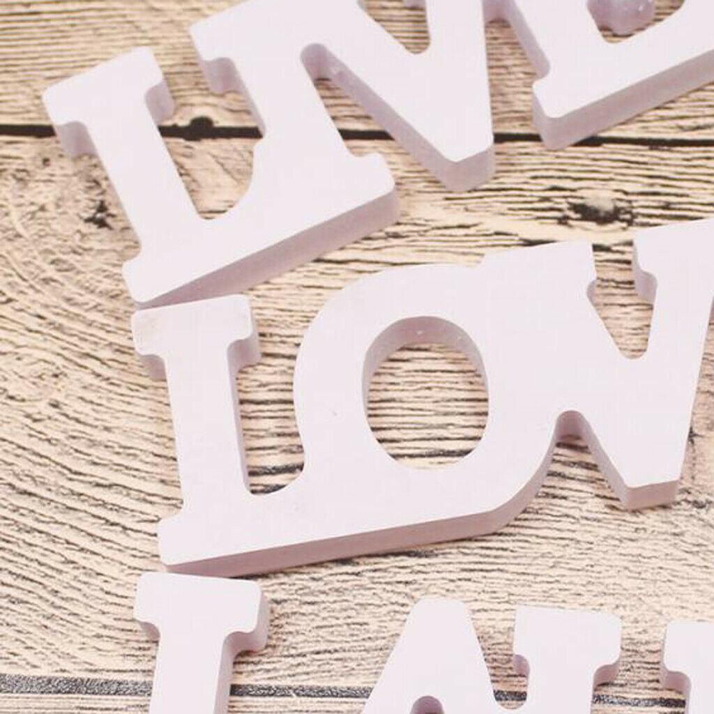 3pcs Wooden Cutouts LOVE LAUGH LIVE Sign Ornaments For Stage Dispaly