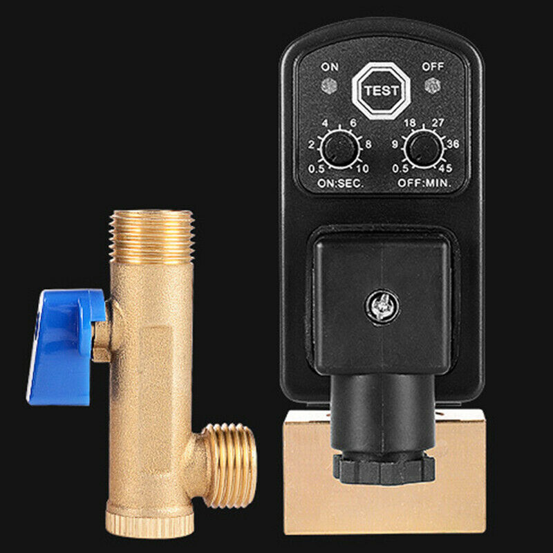 1/2 Inch Dn15 Electric Timer Auto Water Valve Solenoid Electronic Drain Valve R5