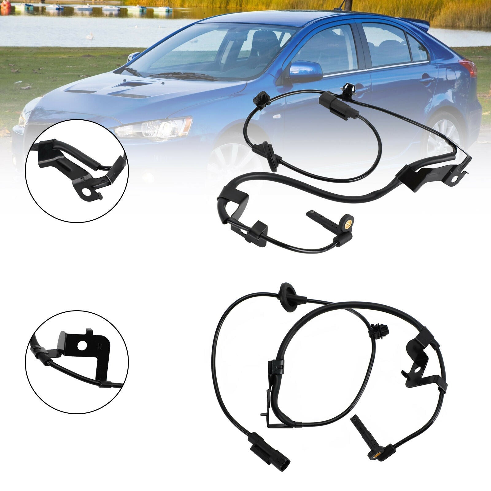 Rear Left&Right ABS Wheel Speed Sensor 4670A583 4670A584 For Mitsubishi Lancer