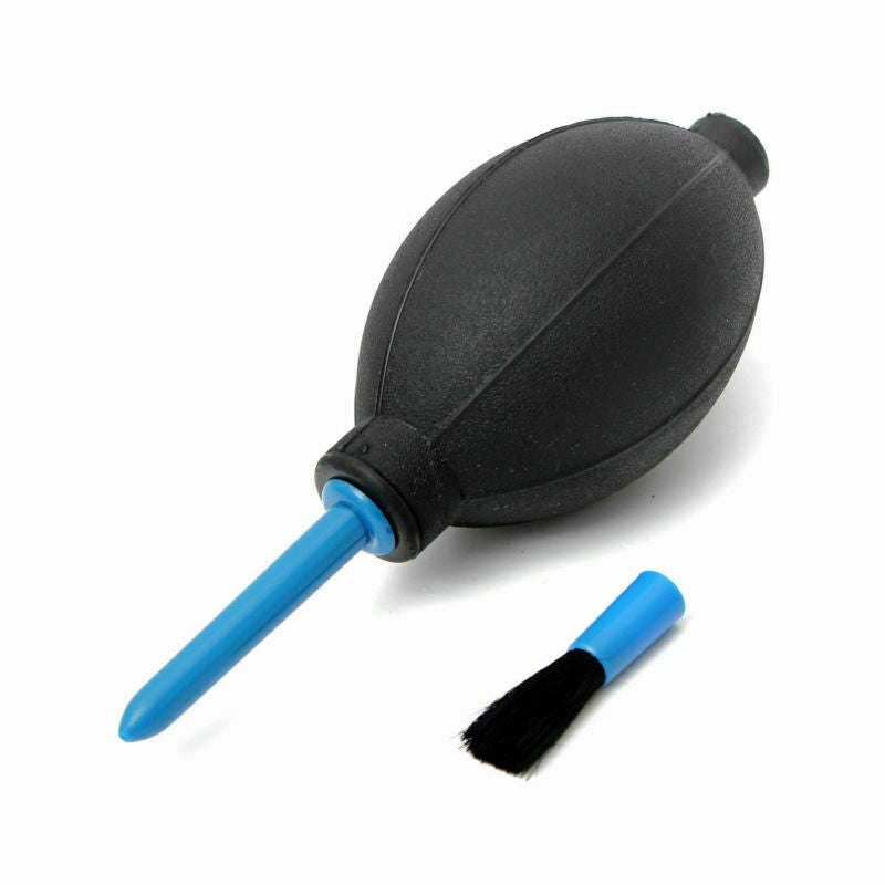 Rubber Bulb Air Pump Dust Blower Cleaning Cleaner +Brush For Digital Camera Lens