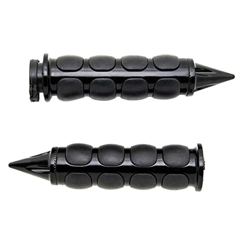 Rubber Motorcycle Handlebar Hand Grips 1'' Inch Throttle Bar Ends