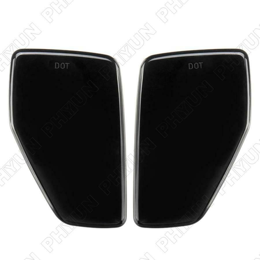 2Pcs Front Fender Dymanic LED Side Marker Reflector Lights For 2005-10 Hummer H3