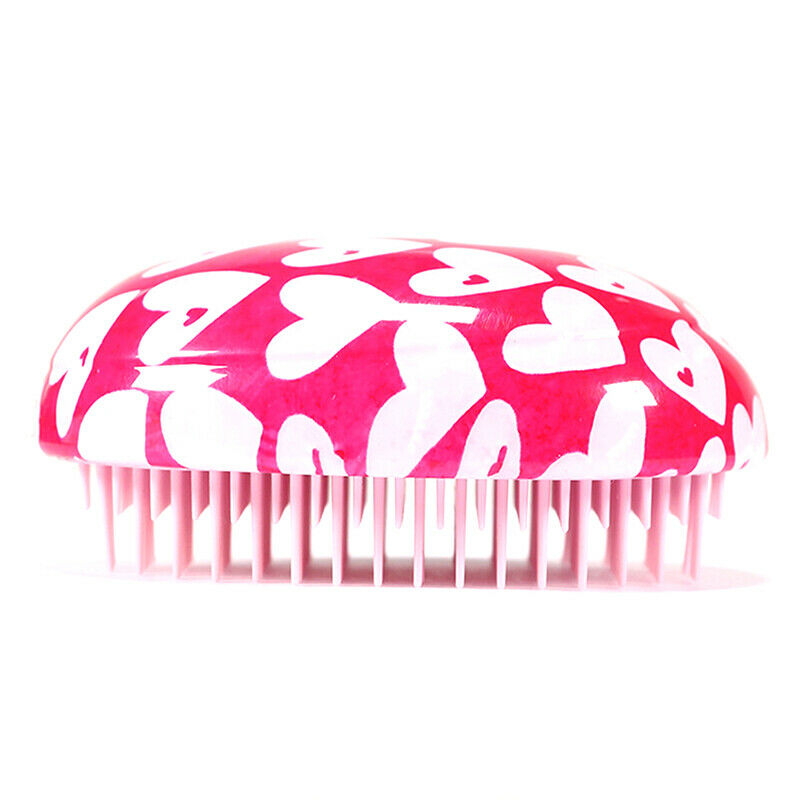 Cute Pink Comb Anti-static Massage Hair Brush Detangle Shower Salon Styling BDA