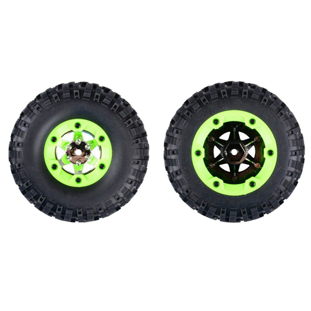 2X RC Car 95mm Right Rubber Tyres Set Fit for WLtoys 12428 1/12 RC Car Accs