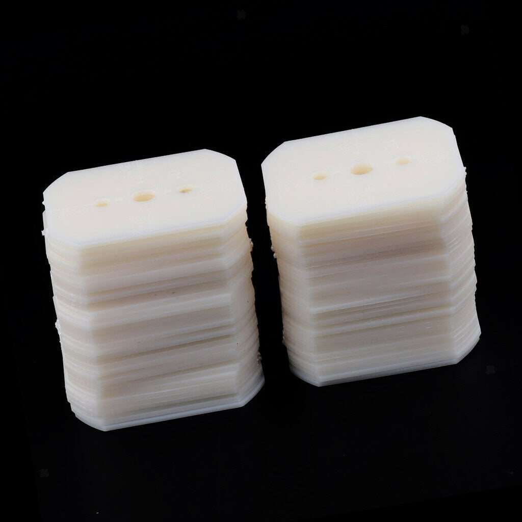 70pcs PVC Glasses Processing Template 6.2 X 5.2 X 0.2cm