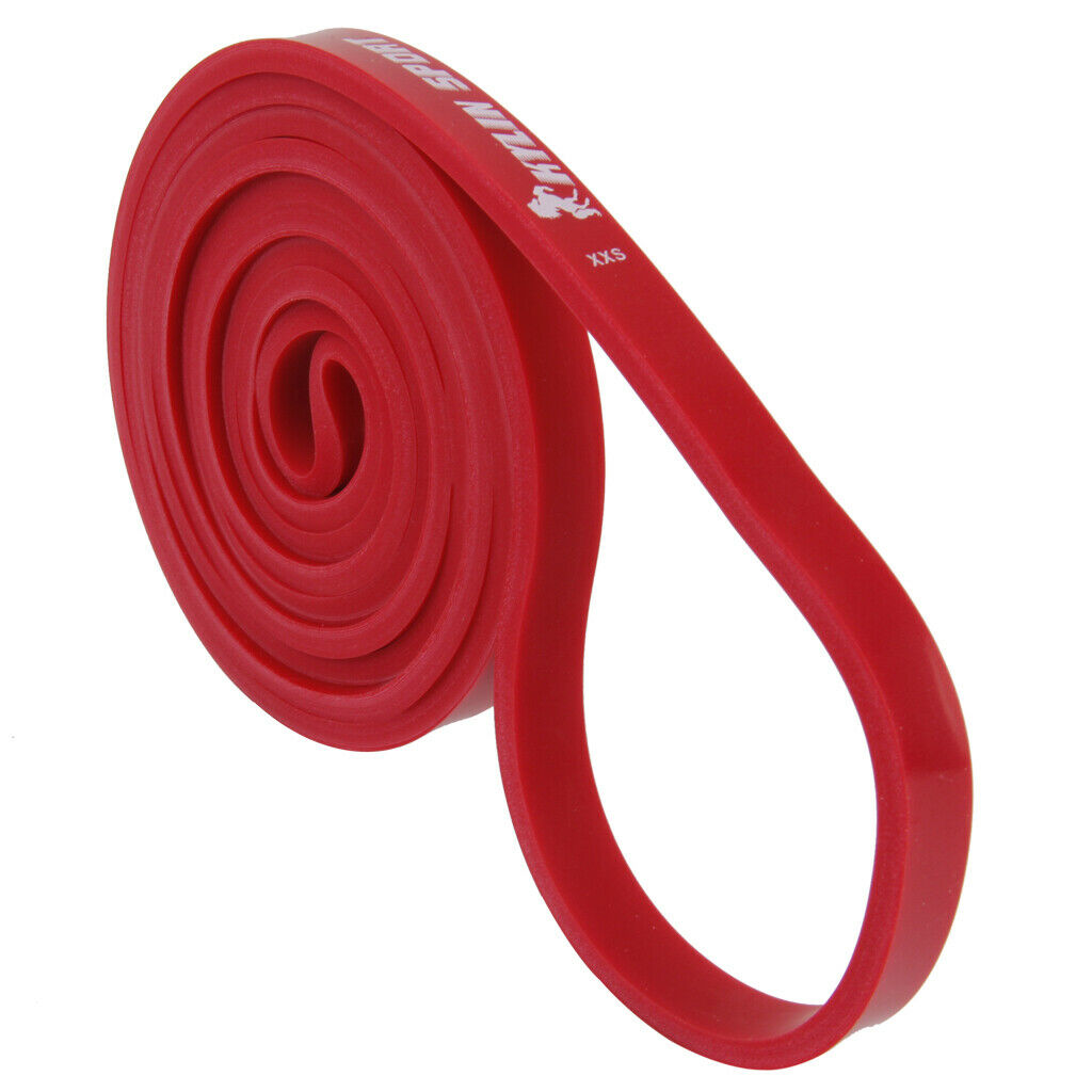 Tension Resistance Stretch Band Exercise Loop for Gym Fitness Red 15-35 lb