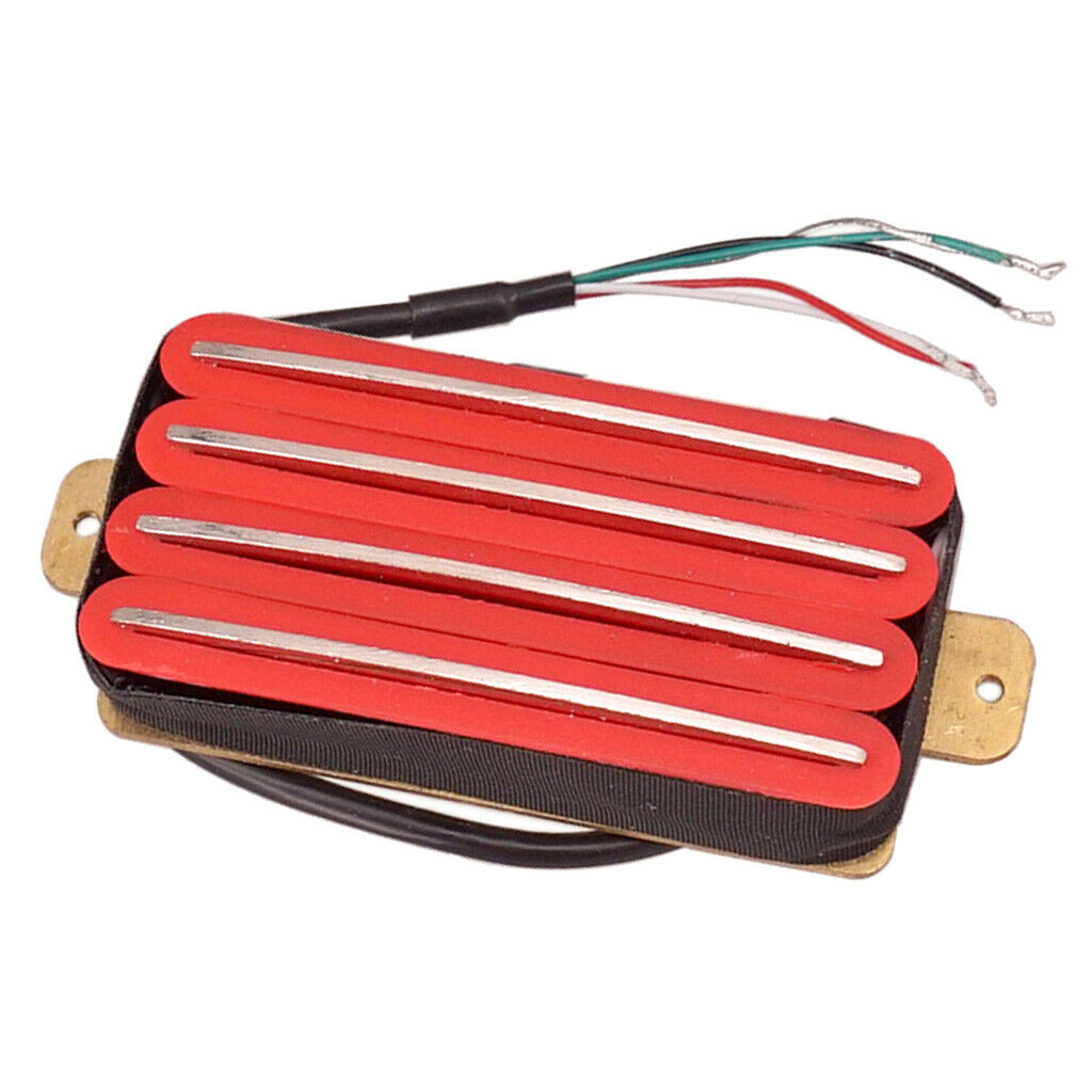 Lovoski 2 Dual Hot Rail Humbucker Pickup for Electric Guitar Pickups, Red