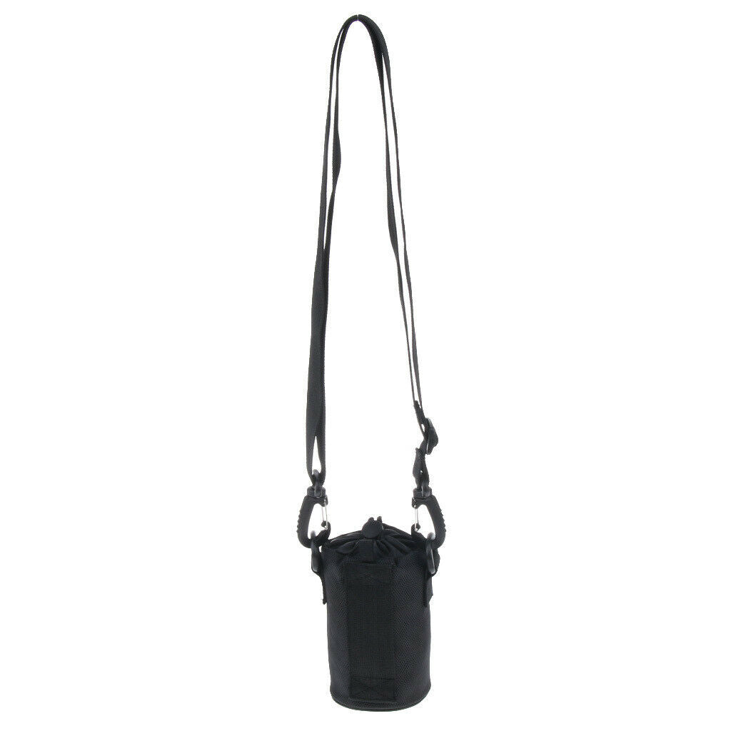 Oxford Sports Water Bottle Sleeve Holder Bag Shoulder Strap Pouch 7.5x15cm