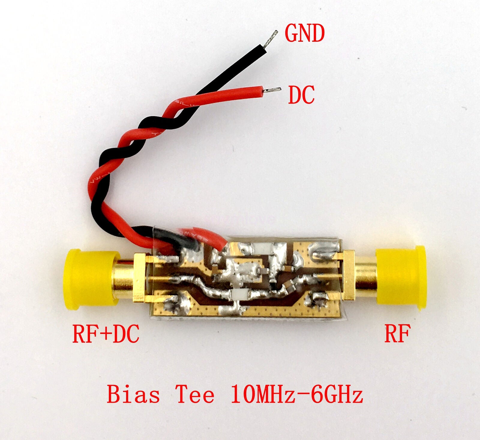 10-6000MHz 6GHz Broadband RF Bias Feeder RF DC Blocker Isolator Bias Tee DC50V