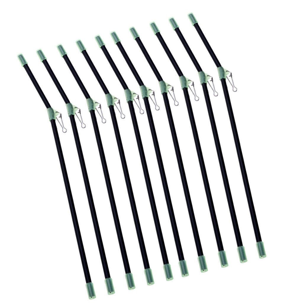 10Pcs Anti  Booms with Snap, Luminous Fishing Rig Bent Booms 22cm