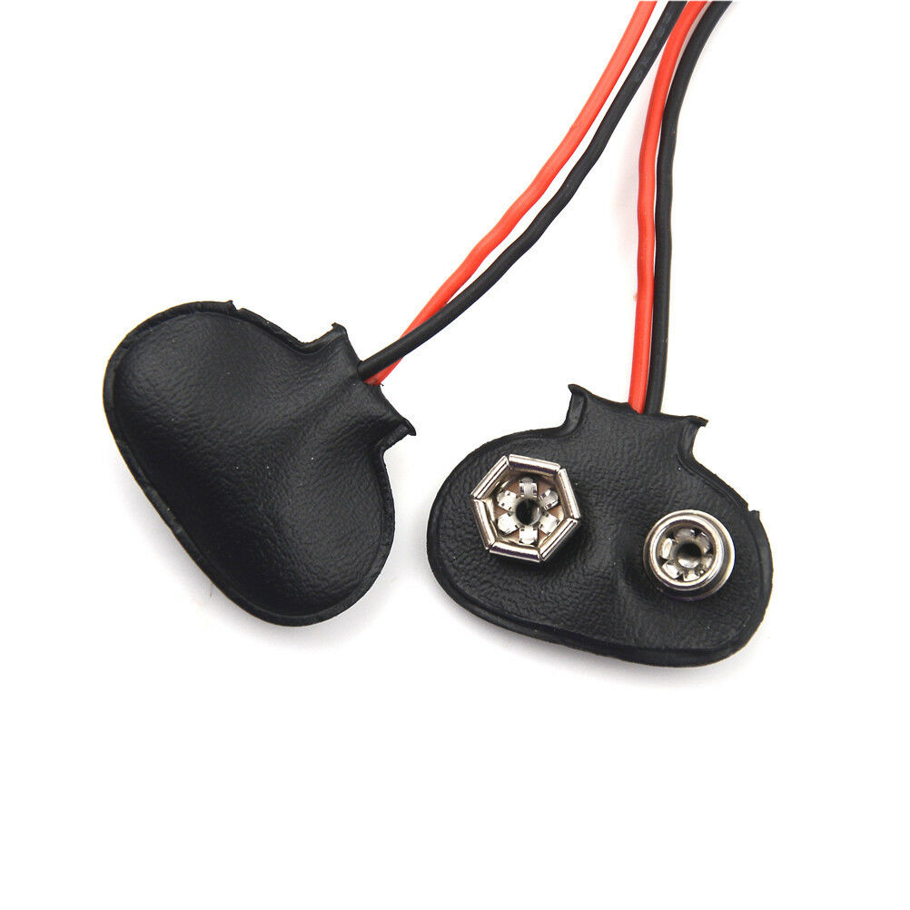 5pcs 9V Battery Snap T-Type cable 2.5x5.5mm Male DC Power Plug to 9V Batt.l8