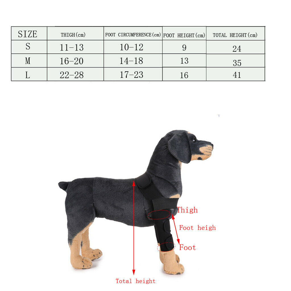 Dog Knee Joint Support Front Leg Compression Brace Protector Red - S