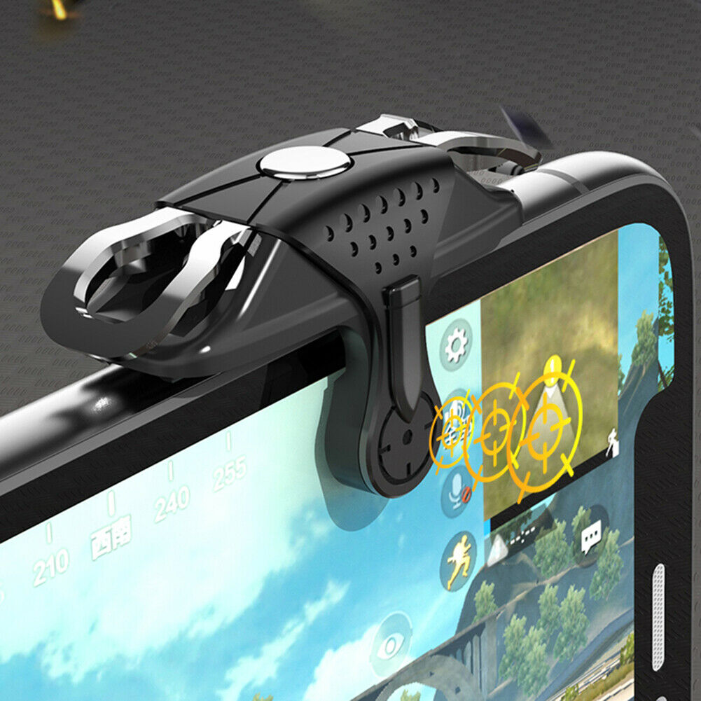 2x Mobile Phone Gaming Joystick Trigger PUBG Aim Key Fire Button Controller @