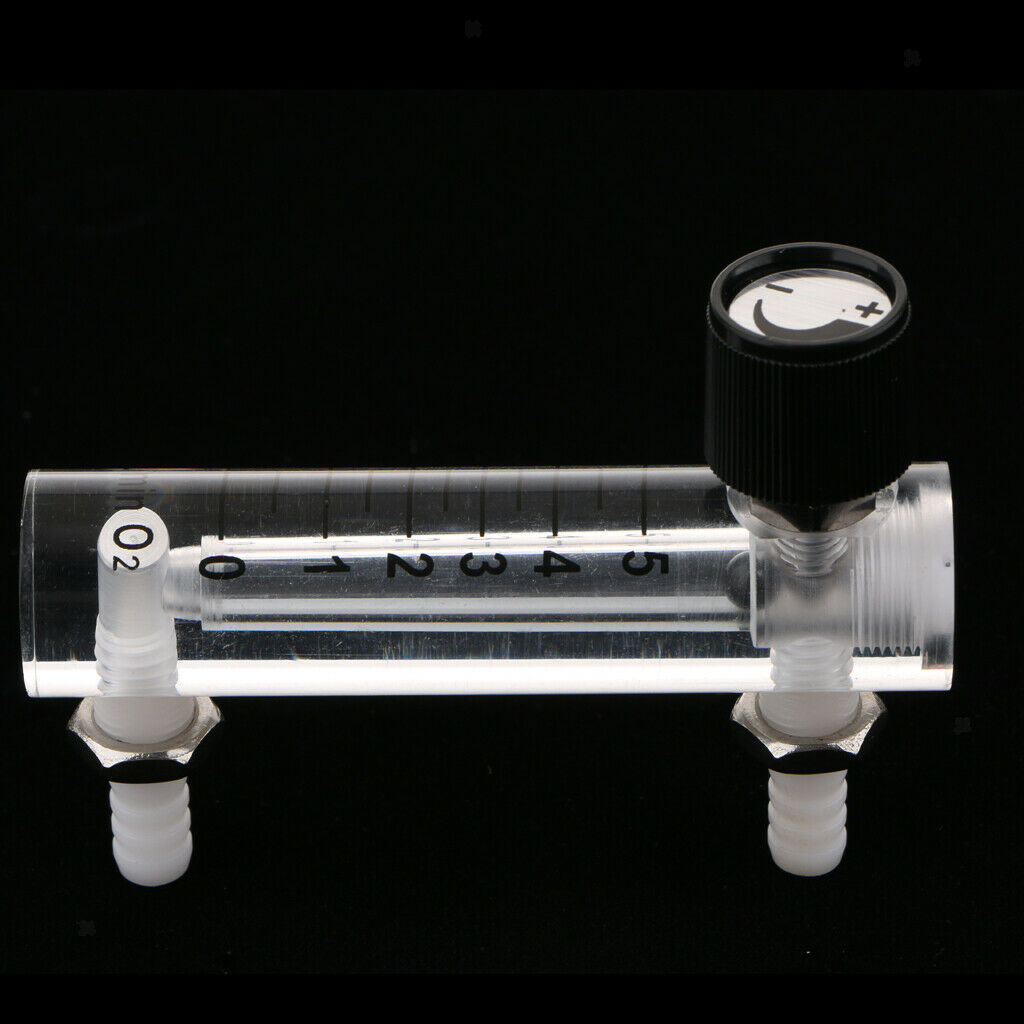 3Pcs Oxygen Ozone Air Flow Meter Flowmeter Tools Acrylic with Control Valve