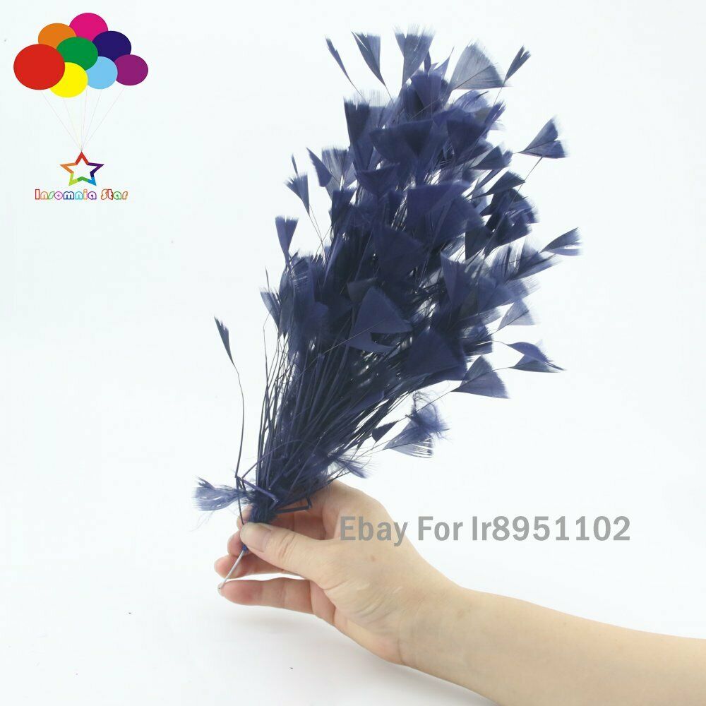 Navy 1 Pcs 30 CM Turkey Feathers for DIY Jewelry Wedding Party Decoration Crafts