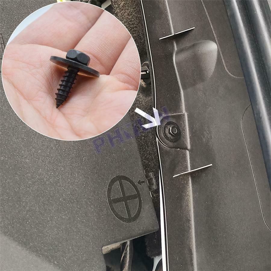 For BMW 100x Car Body Fender Retainer Clips Screws Engine Head Washer 108F2166