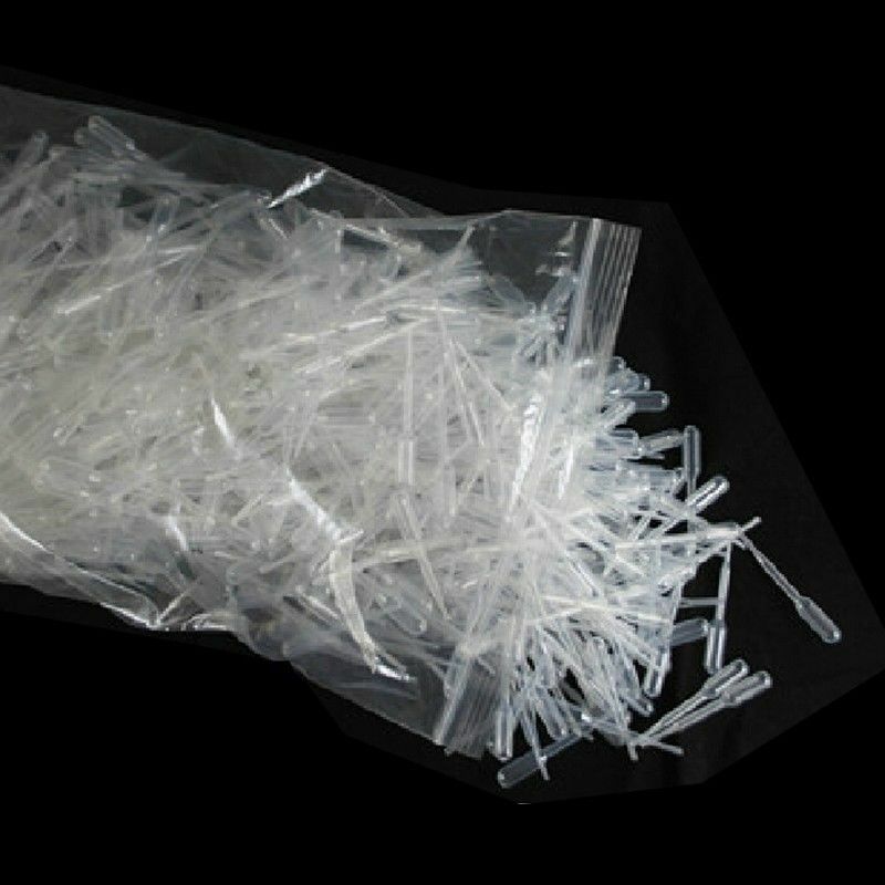 50pcs 0.2ml Graduated Dropper Polyethylene Pipettes for Experiment Medical