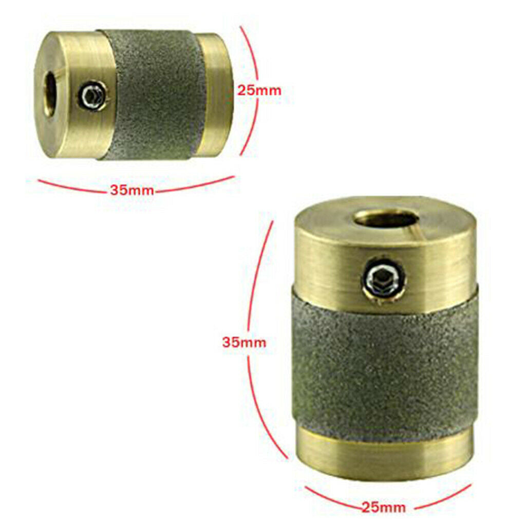 4Set Stained Glass Grinder Head Bit Brass Core For All Glass Grinder Marchine