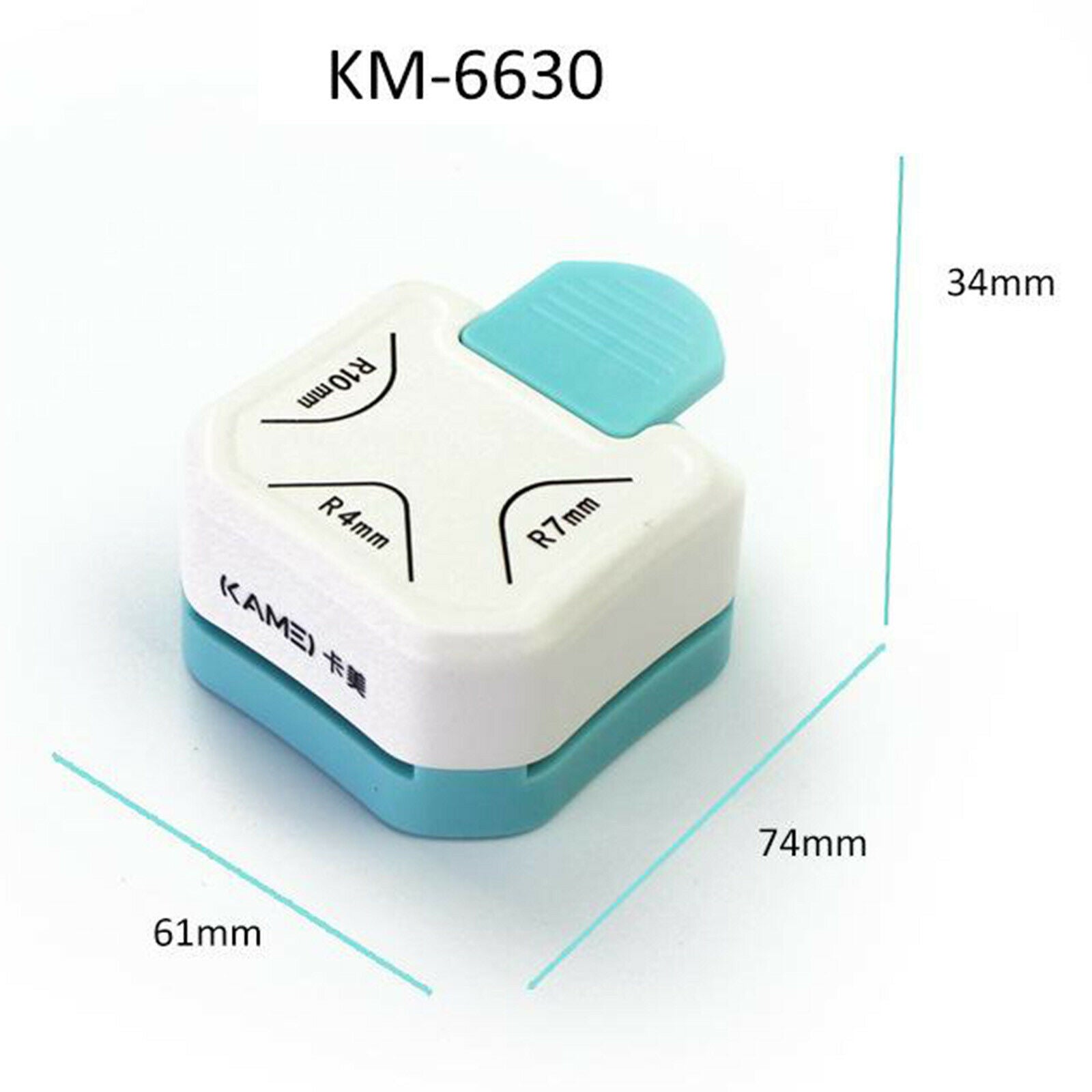 3 in 1 Corner Rounder Punch, Punch Board Punch 3 Way Paper Corner Rounder for