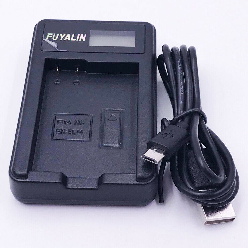 Camera charger for Nikon EN EL14 D3200 D3300 D3500 D5300