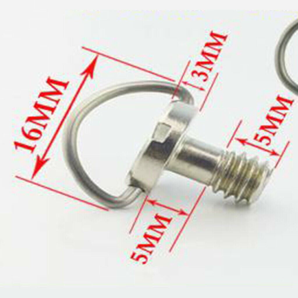 Mounting screw for 1/4 '' D-ring for camera tripod monopod tripod.